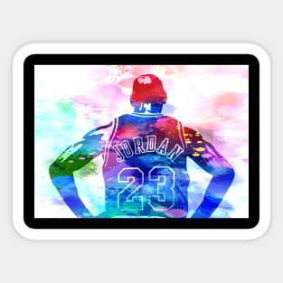 Jordan Watercolor Sticker